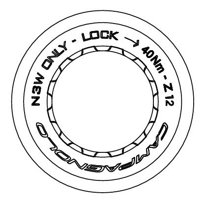 CAMPAGNOLO 11-12V 12T KASSETTMUTTER FÖR N3W-HUS