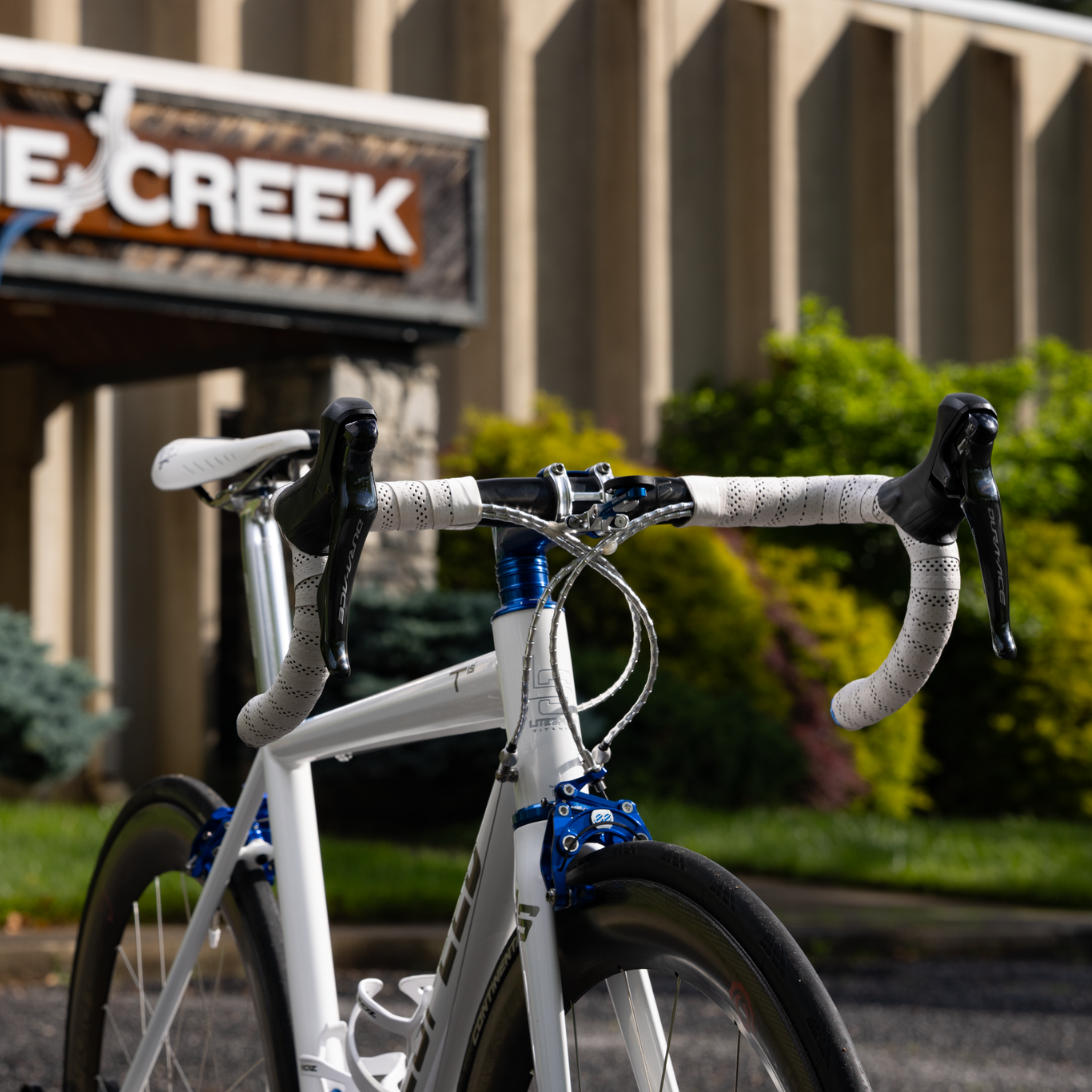 Integrerat keramiskt avsmalnande headset CANE CREEK 110 1"1/8-1.5" IS41/IS52 30th Anniversary Blue