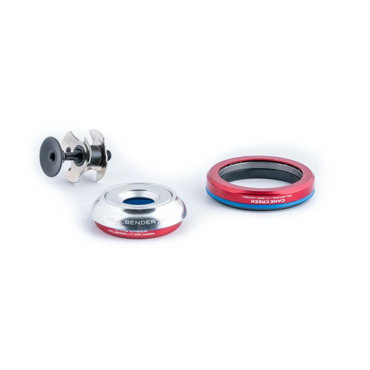 Jeu de Direction Intégré Conique CANE CREEK Hellbender 70 Lite 1"1/8-1.5" IS42/IS52 Argent