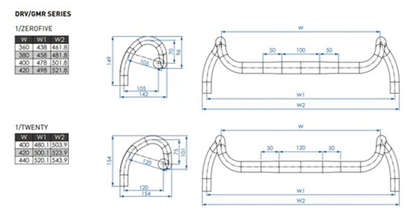 Cintre Gravel PROFILE DESIGN DRV/GMR Drop 120