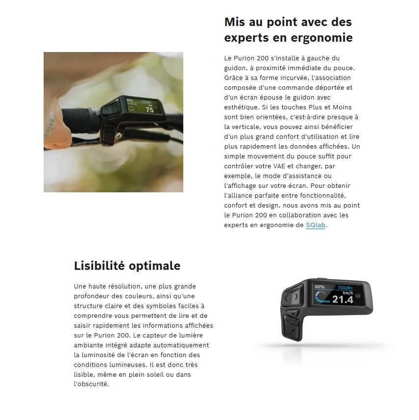 BOSCH PURION 200 skærm