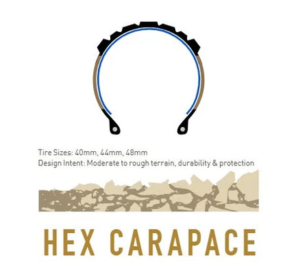 Pneu ENVE HEX CARAPACE 700c Tubeless Ready Beige