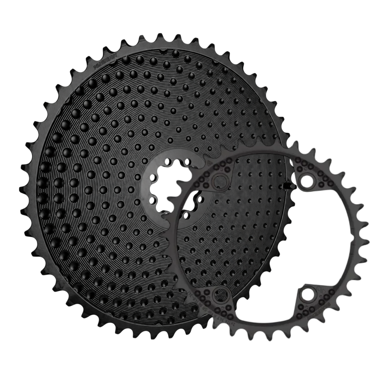 Paire de Plateaux 12V ALUGEAR AERO 8 Trous pour Sram Noir