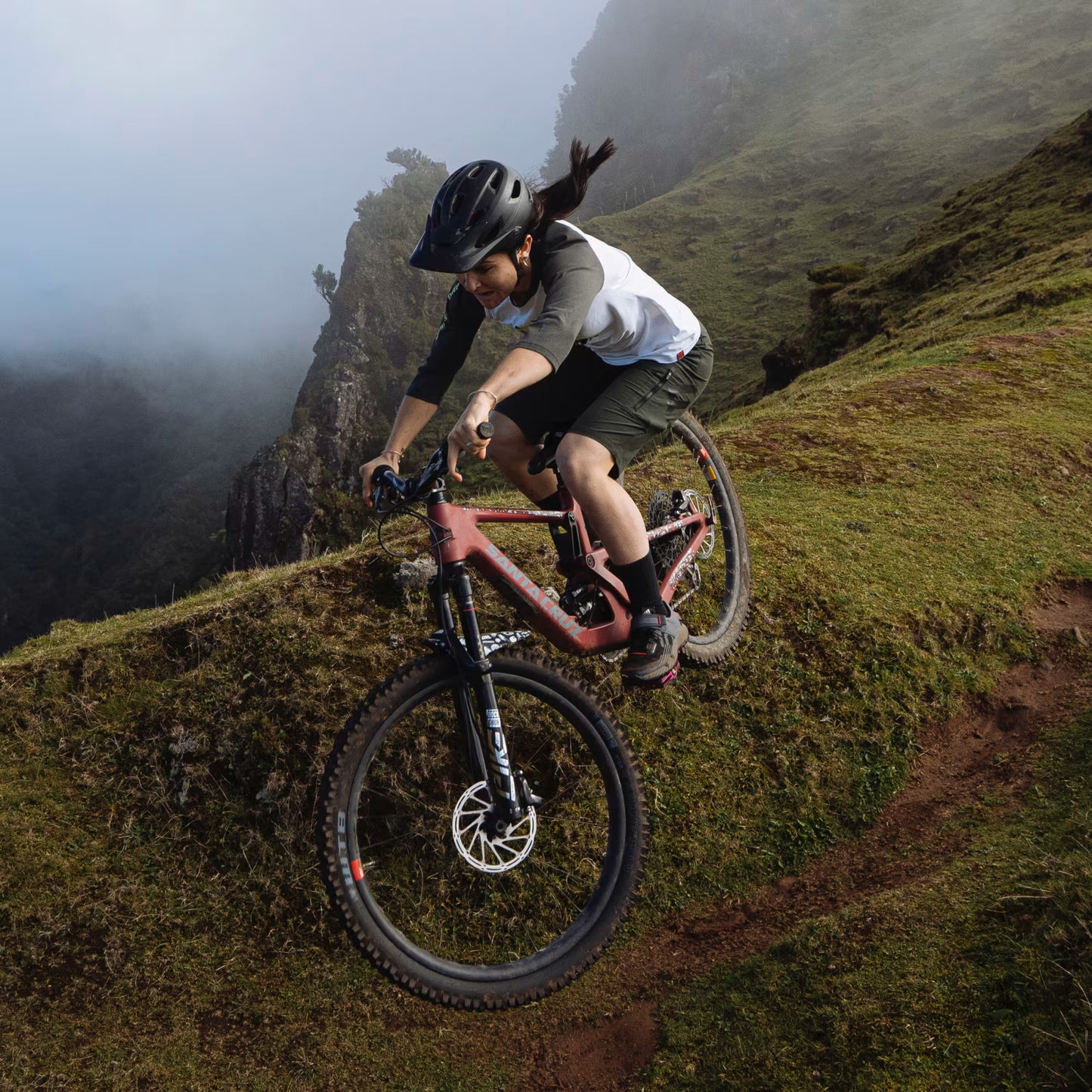 Five Ten TRAILCROSS CLIP-IN MTB-sko til kvinder Sort/Rød