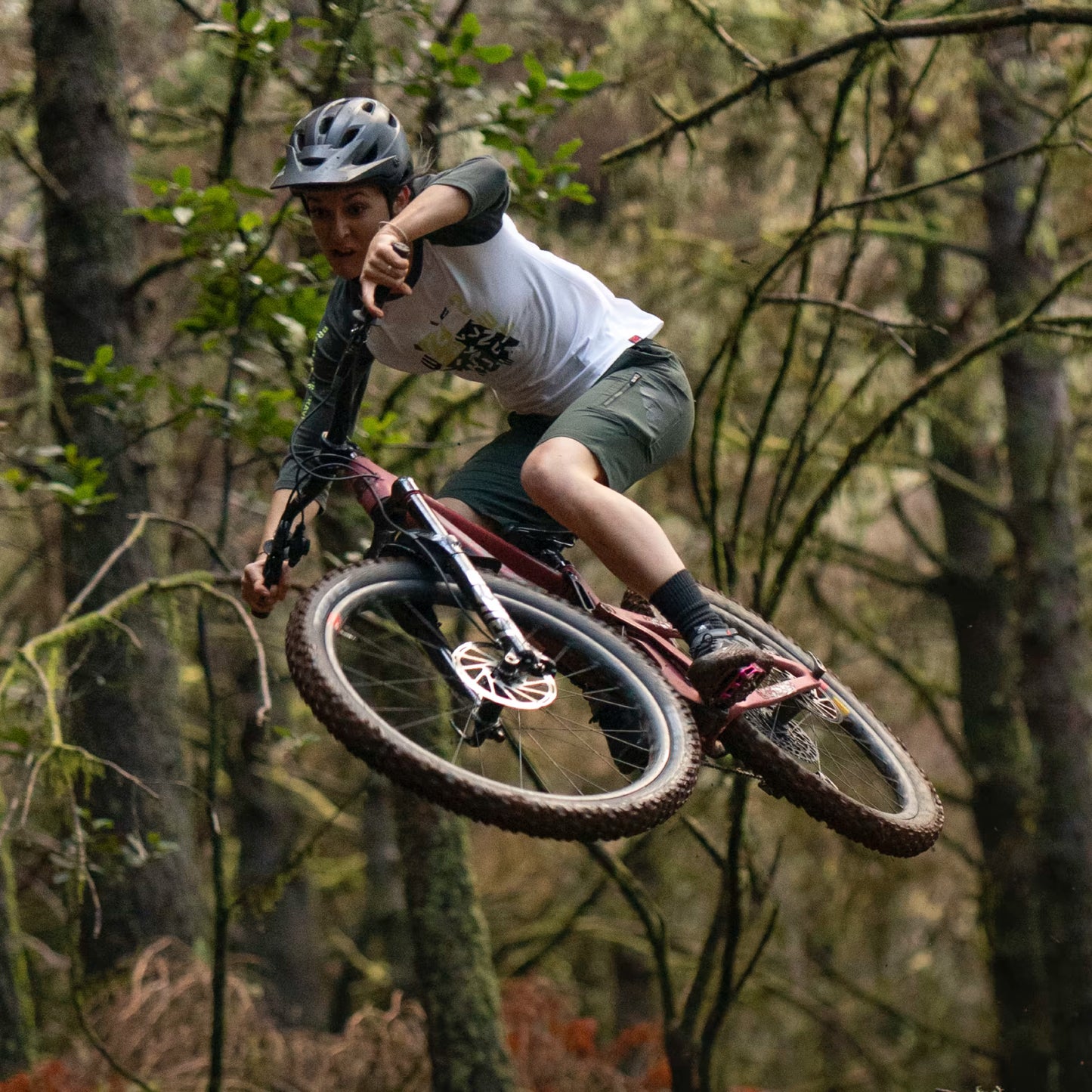 Five Ten TRAILCROSS CLIP-IN MTB-sko til kvinder Sort/Rød