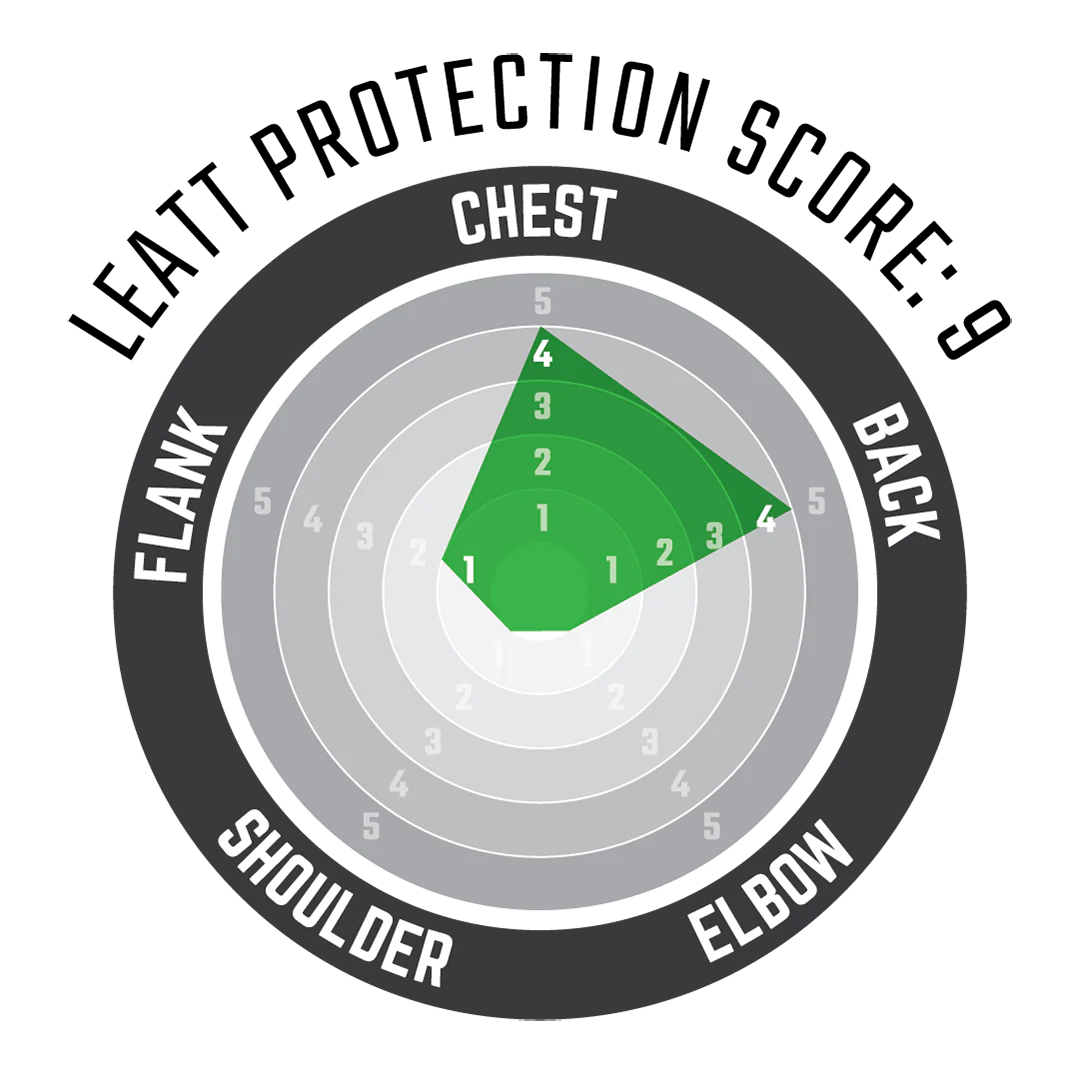 LEATT REAFLEX Beskyttende brystplade Sort