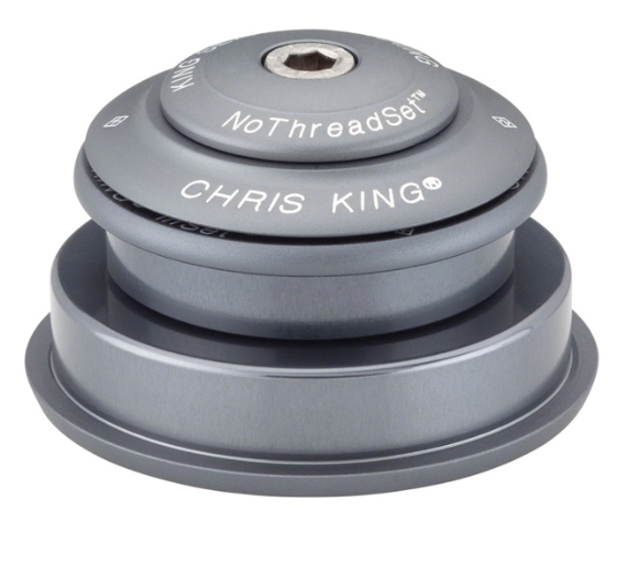 Jeu de Direction Semi-Intégré CHRIS KING INSET i2 1"1/8-1.5" ZS44/ZS56 Gris Mat