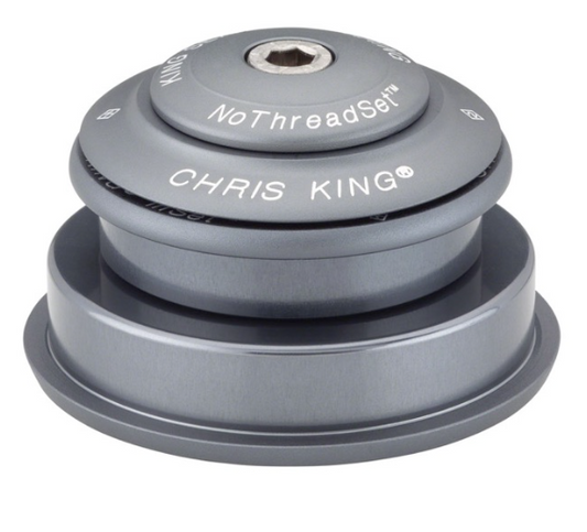 Jeu de Direction Semi-Intégré CHRIS KING INSET 2 1"1/8-1.5" ZS44/ZS56 Gris Mat