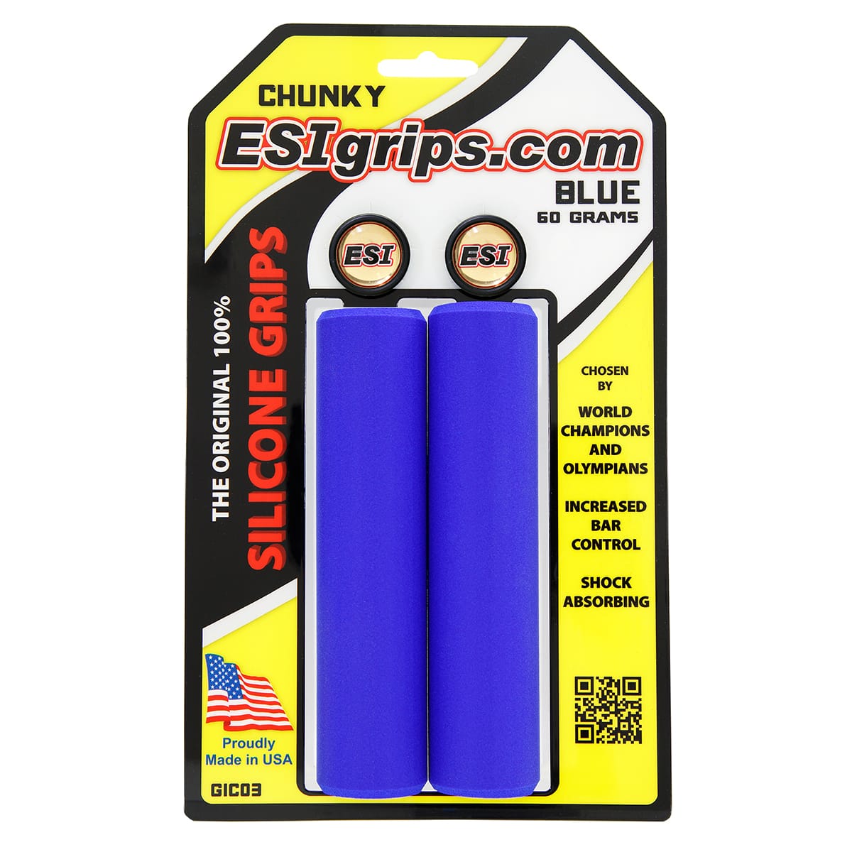 Grips ESI CHUNKY 130 mm Bleu