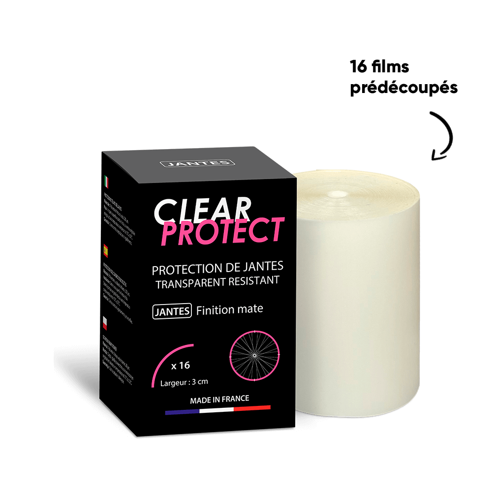 CLEARPROTECT Matt självhäftande hjulskydd
