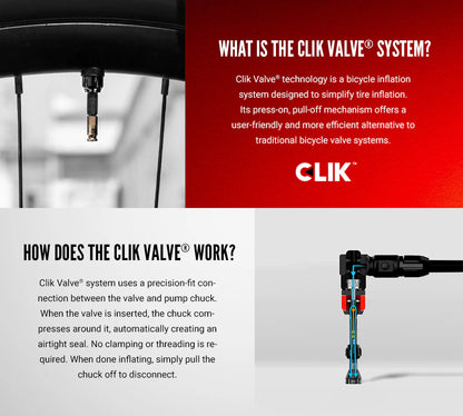 Lot de 2 Valves Tubeless LEZYNE CLIK TLR PRO 44mm