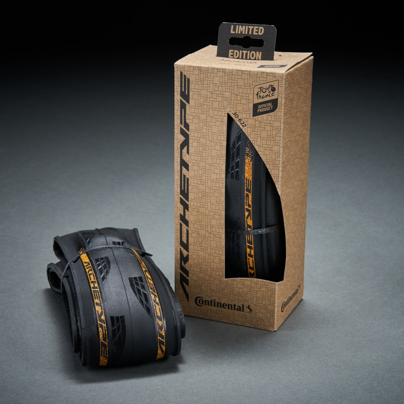 Pneu CONTINENTAL ARCHETYPE TDF 2025 700x30c Tubeless Ready Noir - Édition Limitée