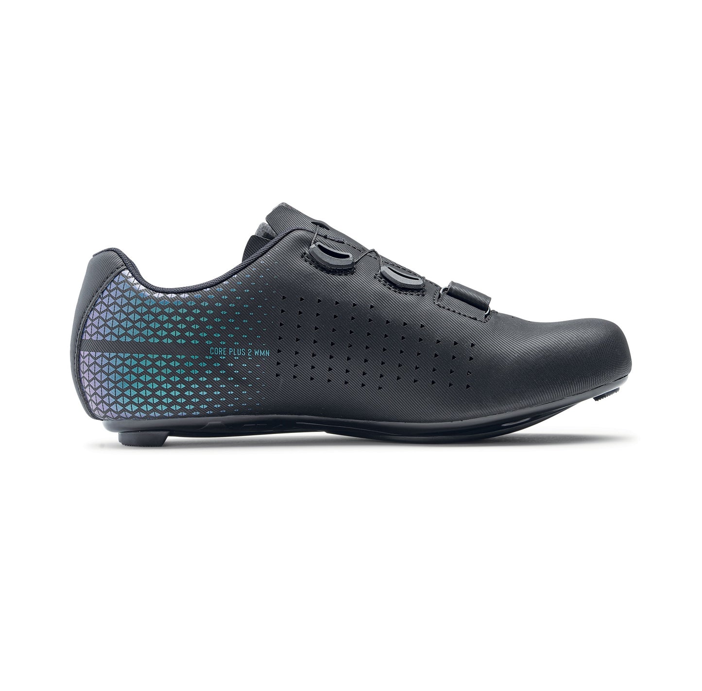 Chaussures Route  NORTHWAVE CORE PLUS 2 Femme Noir/Iridescent