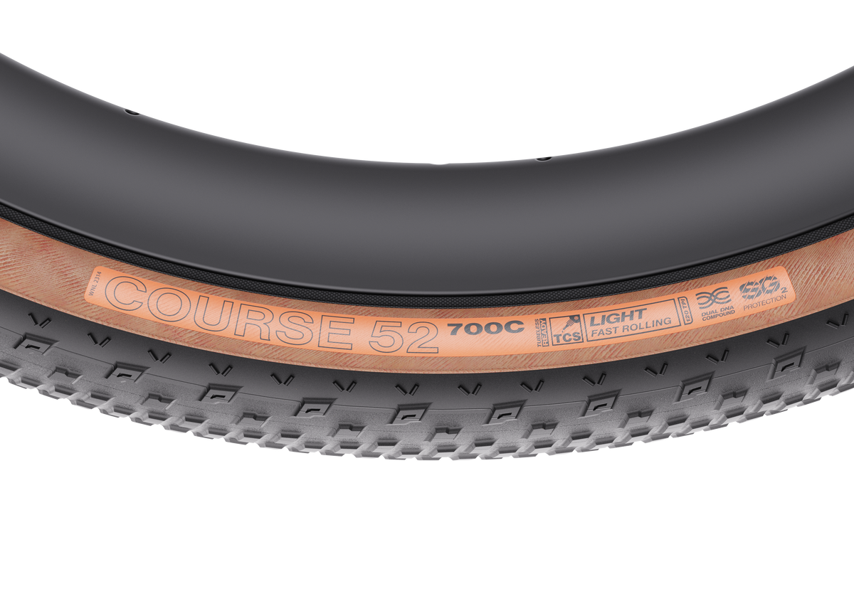 Pneu WTB COURSE 52 Tan - marquage de flanc