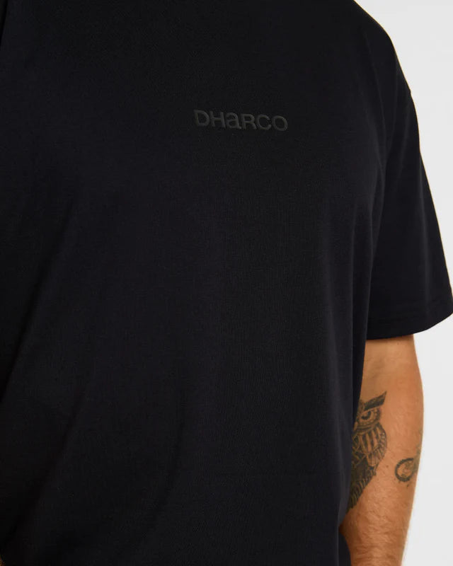 T-Shirt DHARCO COTTON KENTARO Manches Courtes Noir