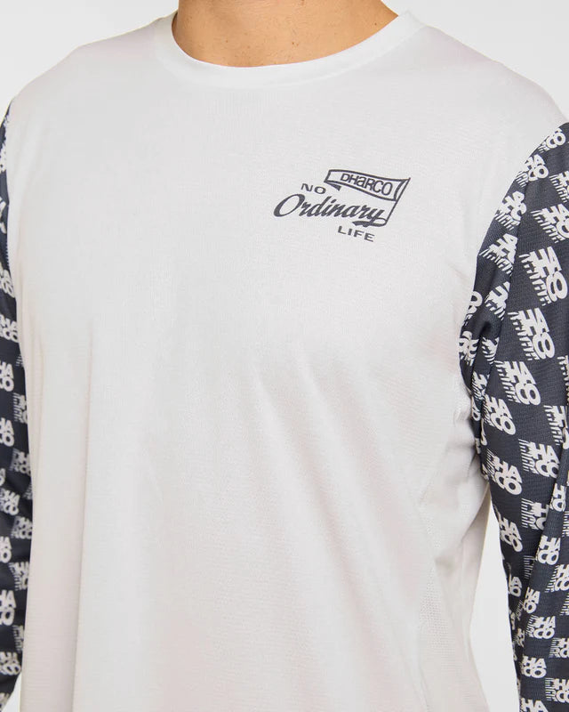 DHARCO GRAVITY OFFSET Långärmad tröja Vit/Svart