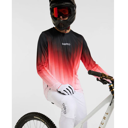 Maillot DHARCO RACE PRISM Manches Longues Rouge