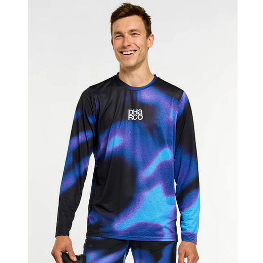 DHARCO RACE VORTEX Dres s dlouhým rukávem Black/Purple