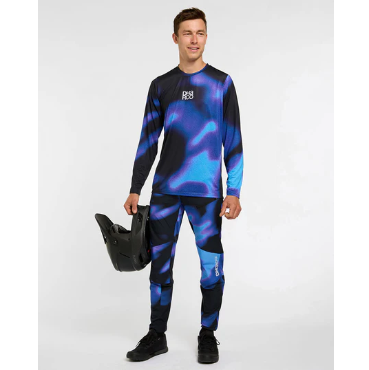 DHARCO RACE VORTEX Dres s dlouhým rukávem Black/Purple