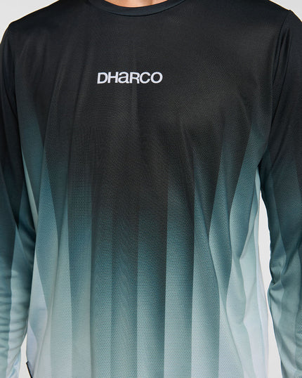 DHARCO RACE MIDNIGHT PRISM Langærmet Jersey Grøn