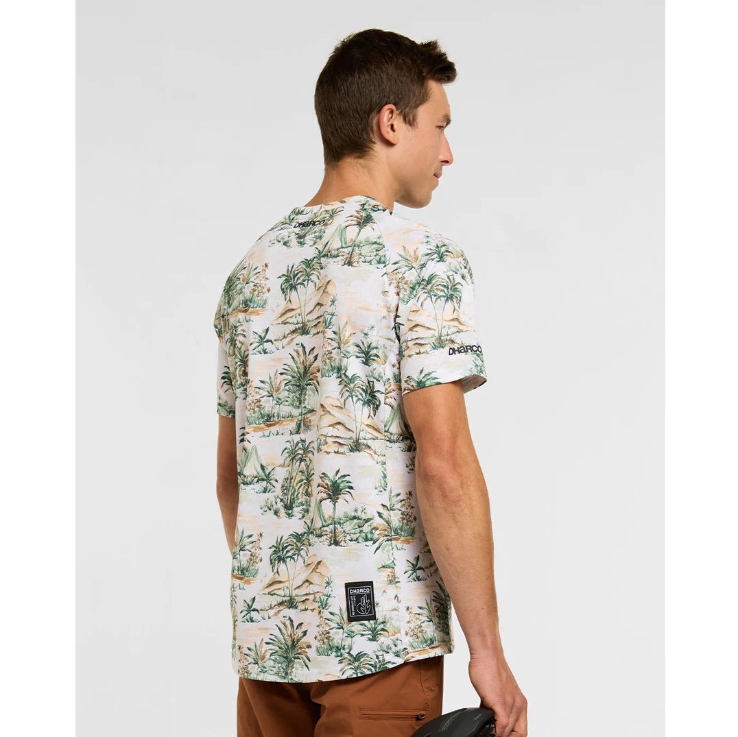 Koszulka z krótkim rękawem DHARCO LOST beżowy/zielony