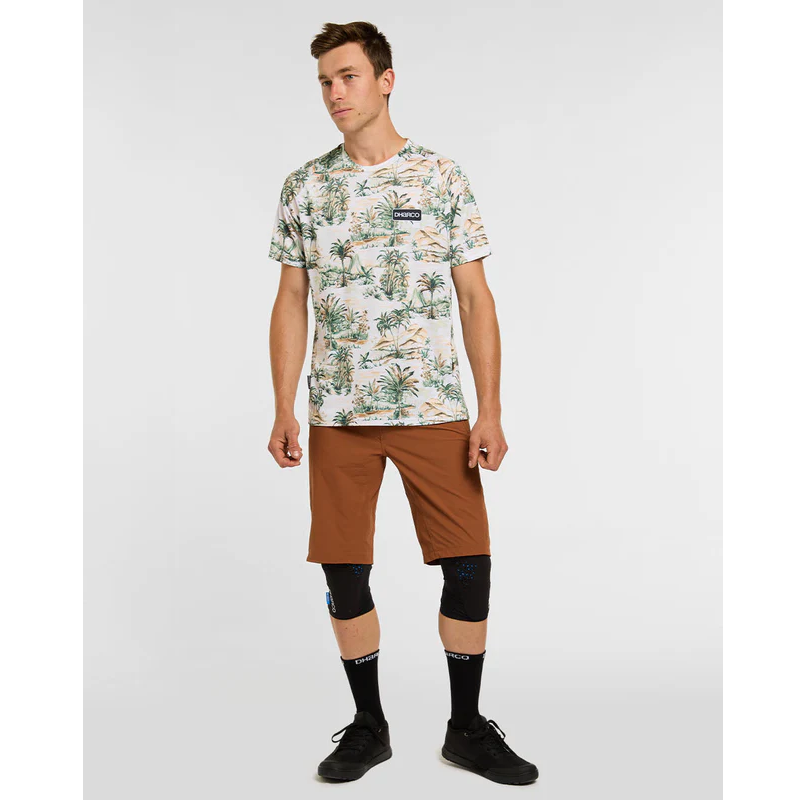 Koszulka z krótkim rękawem DHARCO LOST beżowy/zielony