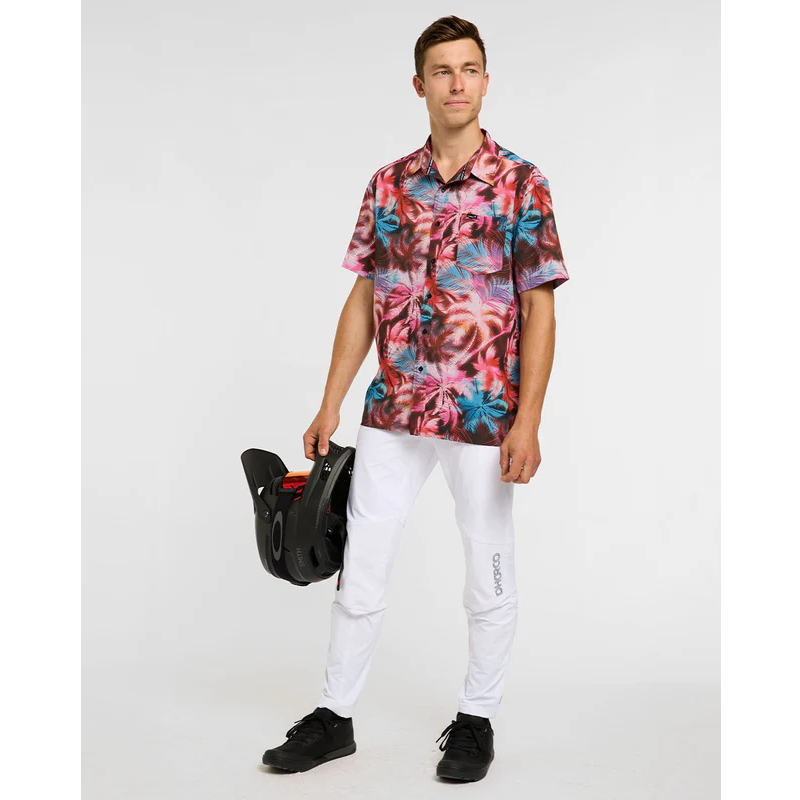 DHARCO TECH NEBULA Kortärmad rosa skjorta