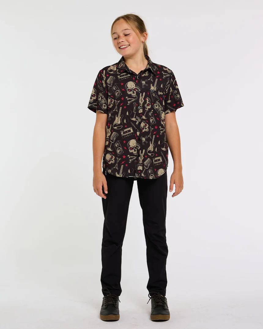 Technické tričko DHARCO TECH PARTY ROCKNROLLA Junior Black