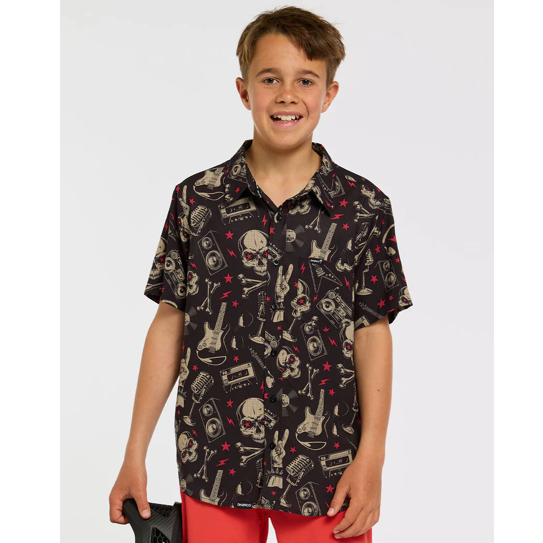 Technické tričko DHARCO TECH PARTY ROCKNROLLA Junior Black