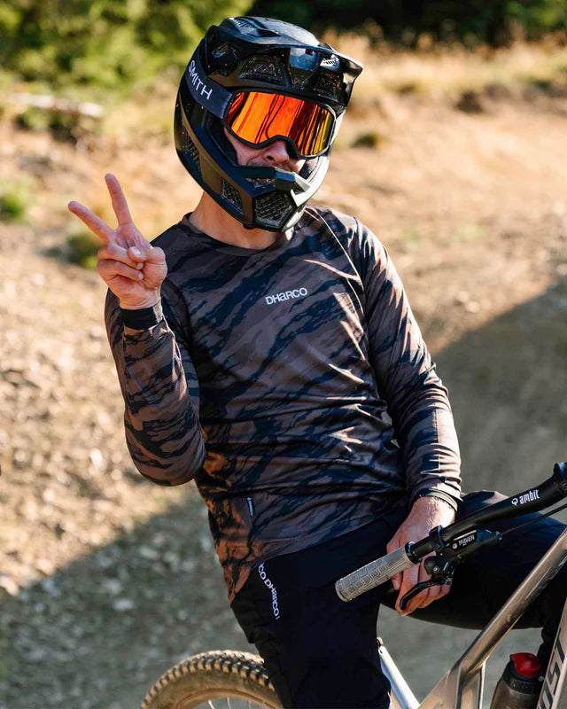 DHARCO GRAVITY RECON Långärmad Jersey Svart/Brun