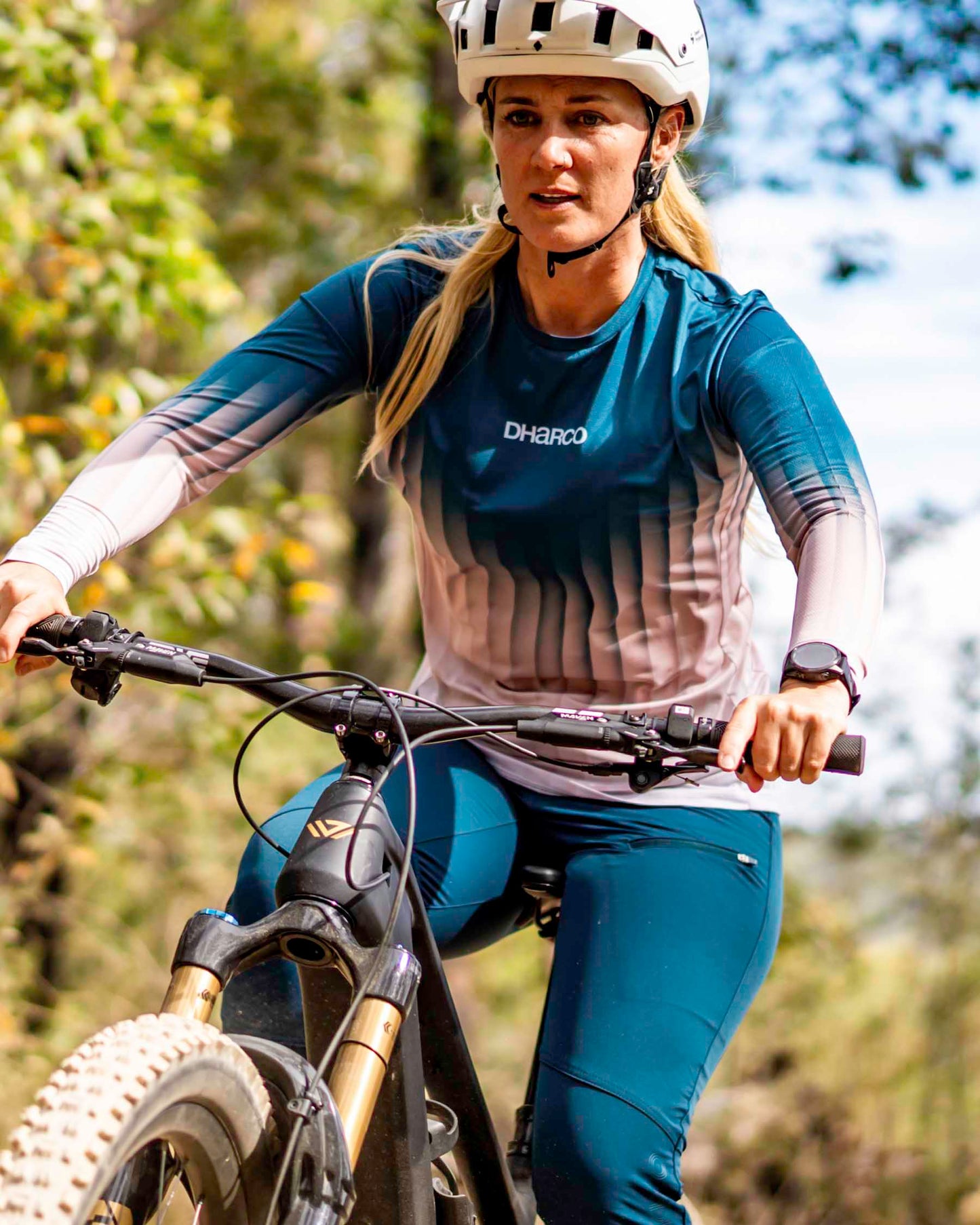 Dámský dres DHARCO RACE DUSTY PRISM s dlouhým rukávem Black/Pink