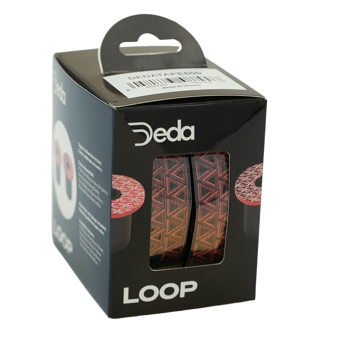 DEDA LOOP upphängningstejp + END-PLUG Svart/Röd