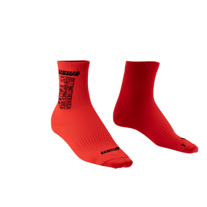 Chaussettes USWE X MTB Rouge