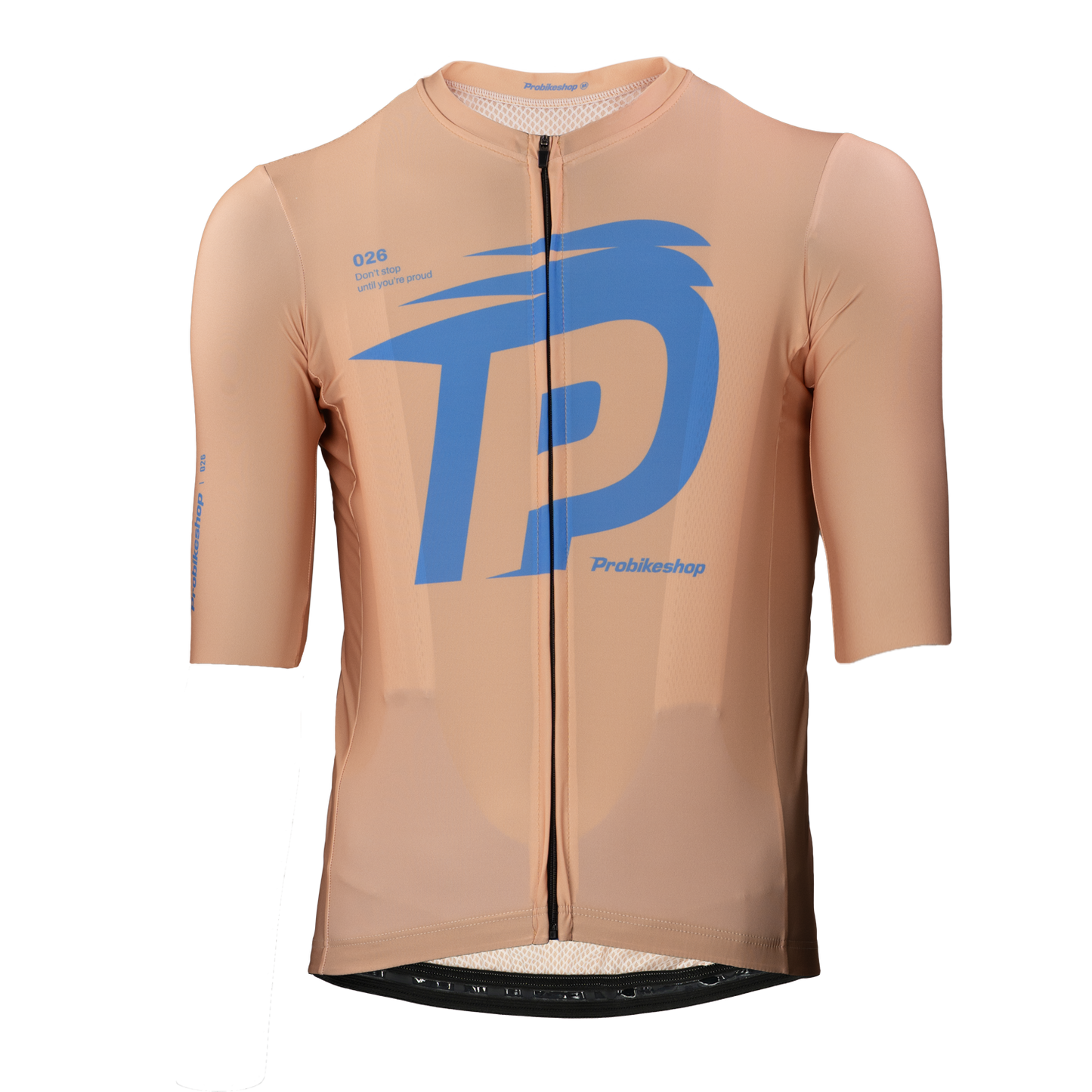 Koszulka z krótkim rękawem PROBIKESHOP w kolorze beżowym