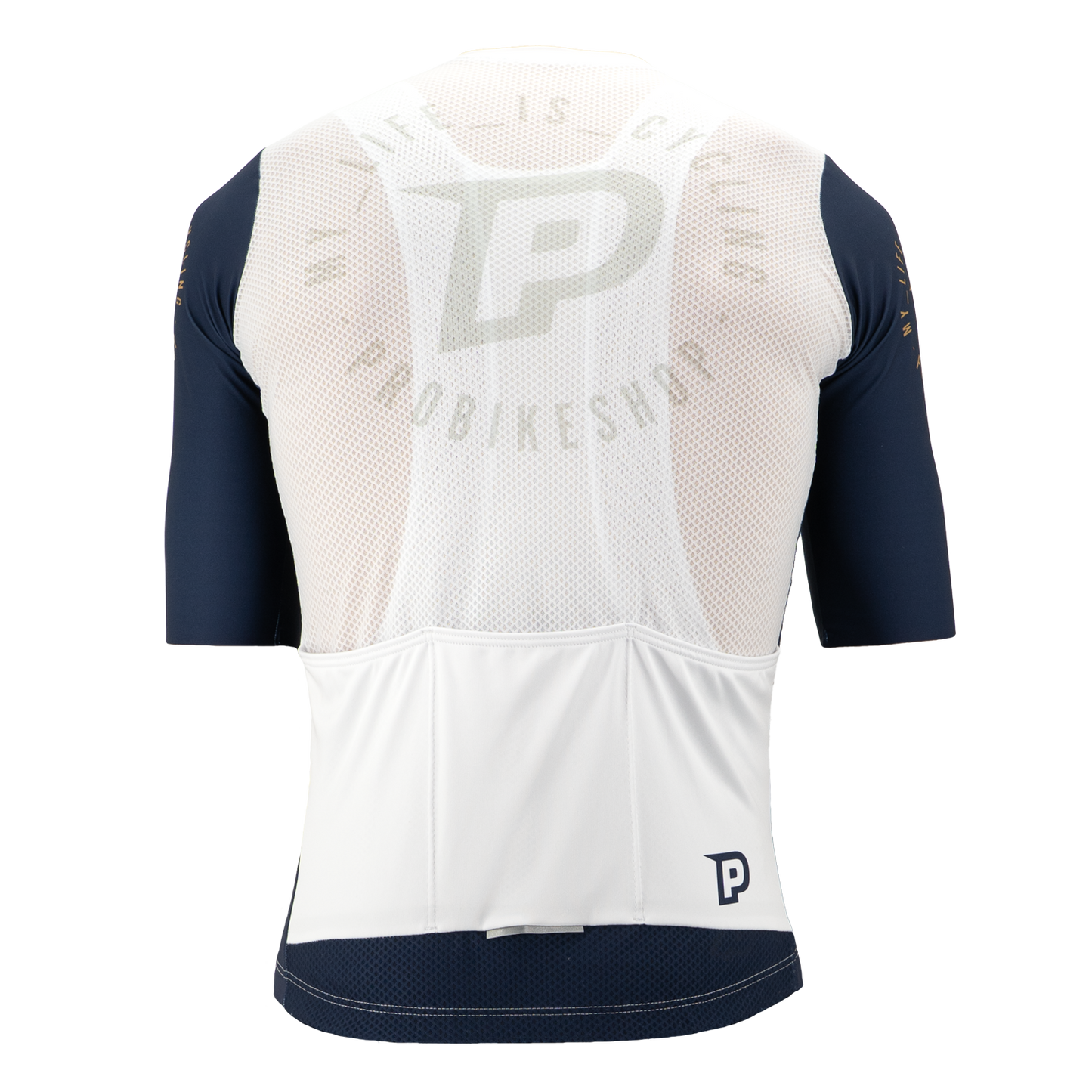 Koszulka z krótkim rękawem PROBIKESHOP Navy/White