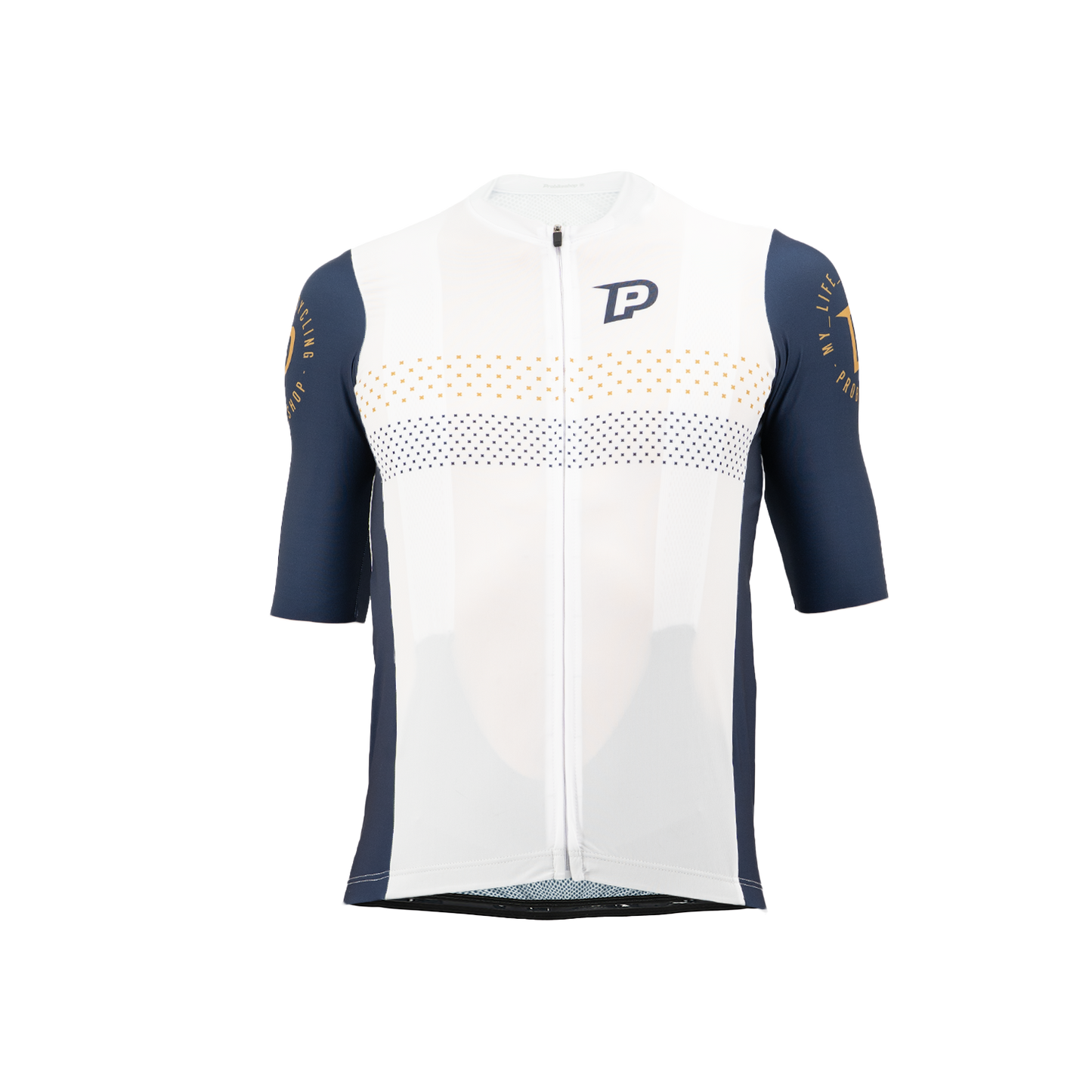 Koszulka z krótkim rękawem PROBIKESHOP Navy/White