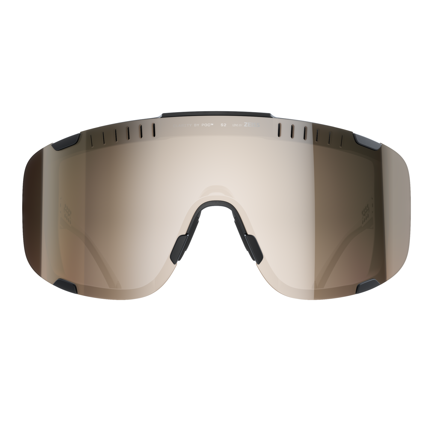 POC DEVOUR + sorte beskyttelsesbriller Clarity Trail/Delvis solrig sølvlinse