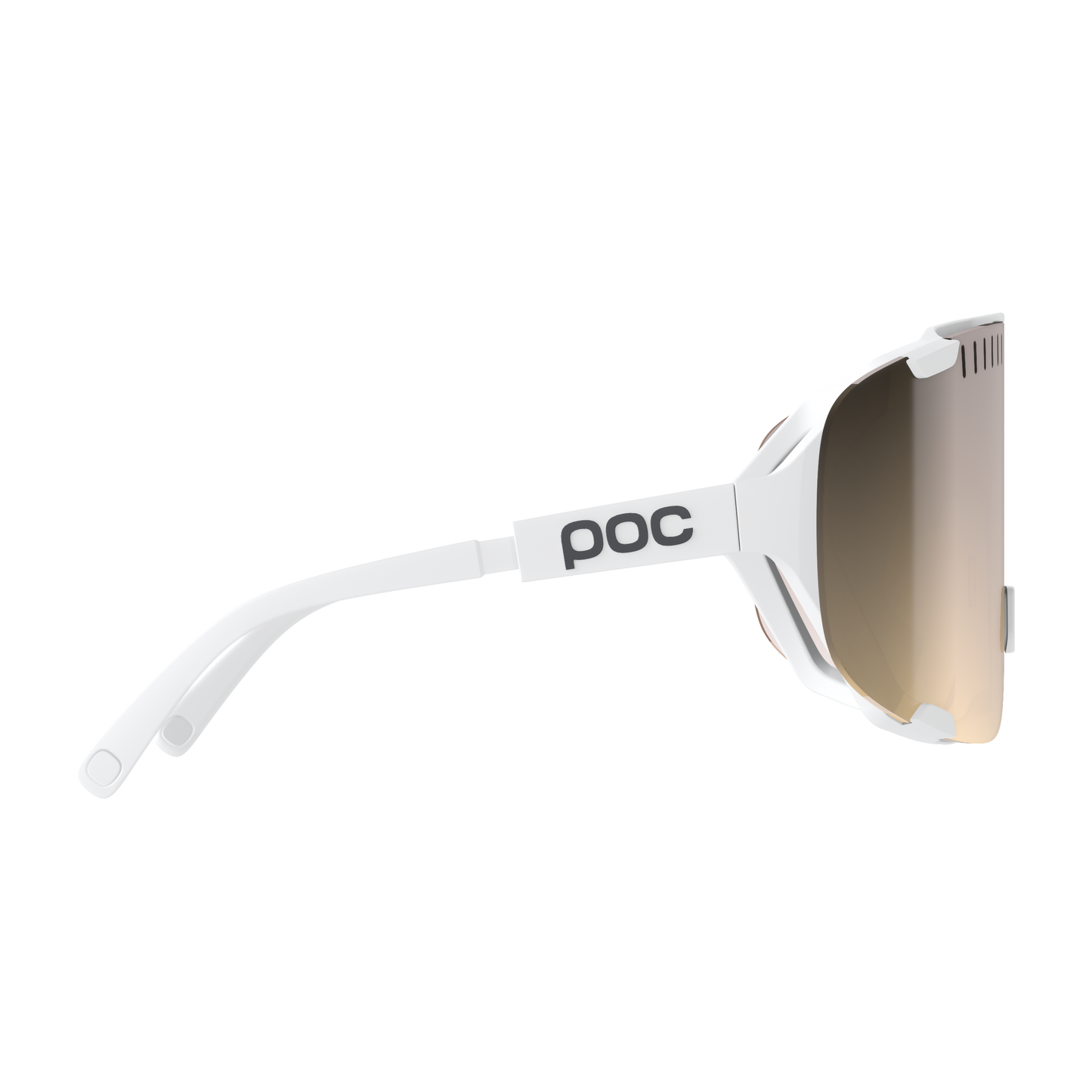 Lunettes POC DEVOUR + Blanc Verre Clarity Trail Partly Sunny Silver