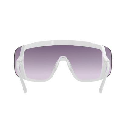 Lunettes POC DEVOUR + Blanc Verre Clarity Road Sunny Silver