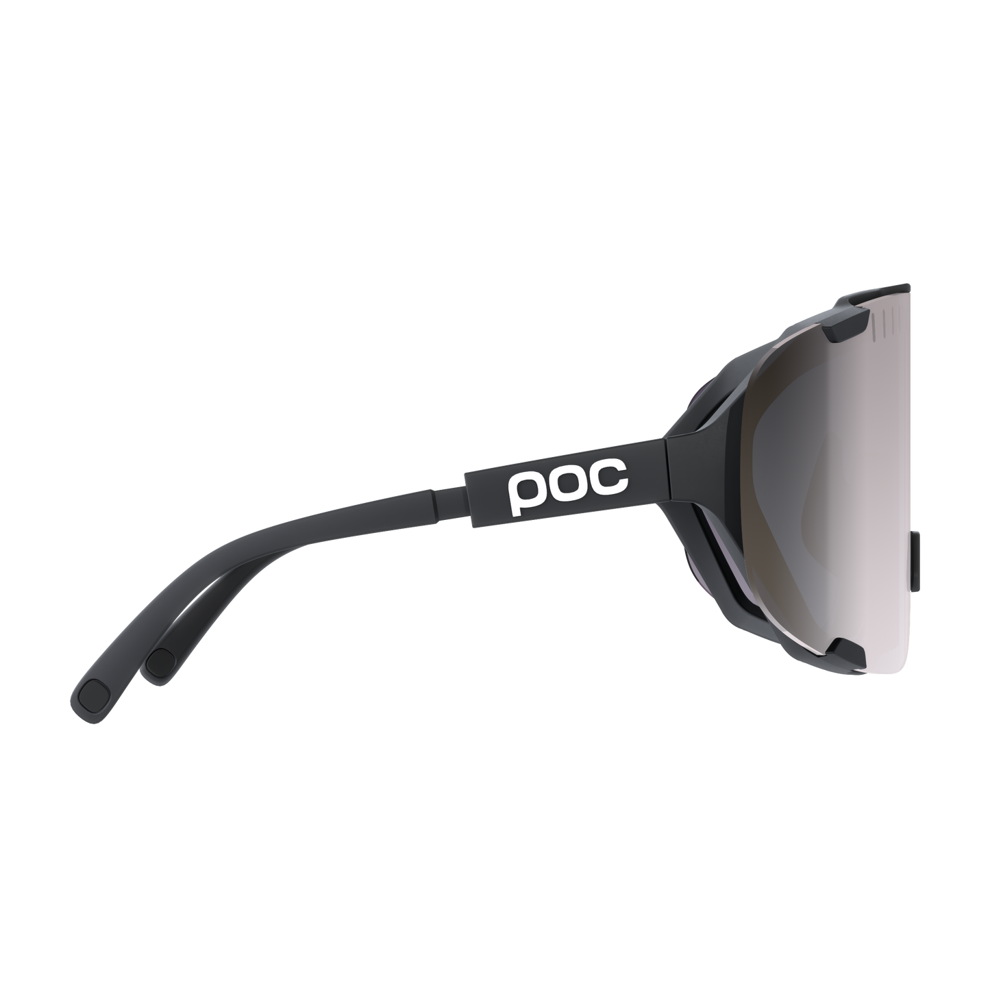 Lunettes POC DEVOUR + Noir Verre Clarity Road Sunny Silver