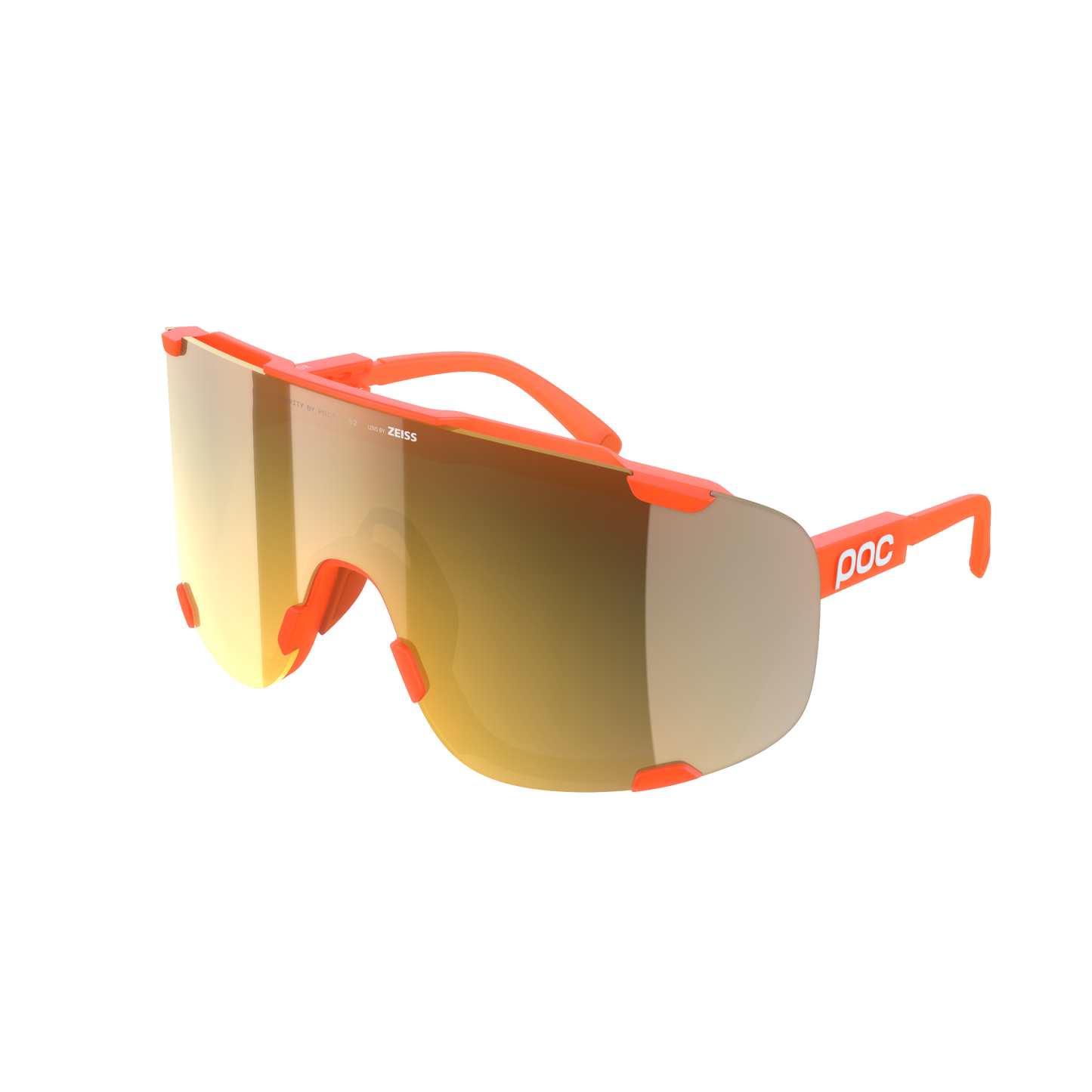 POC DEVOUR WF + Translucent Fluorescent Orange/Clarity Road/Partly Sunny Gold beskyttelsesbriller