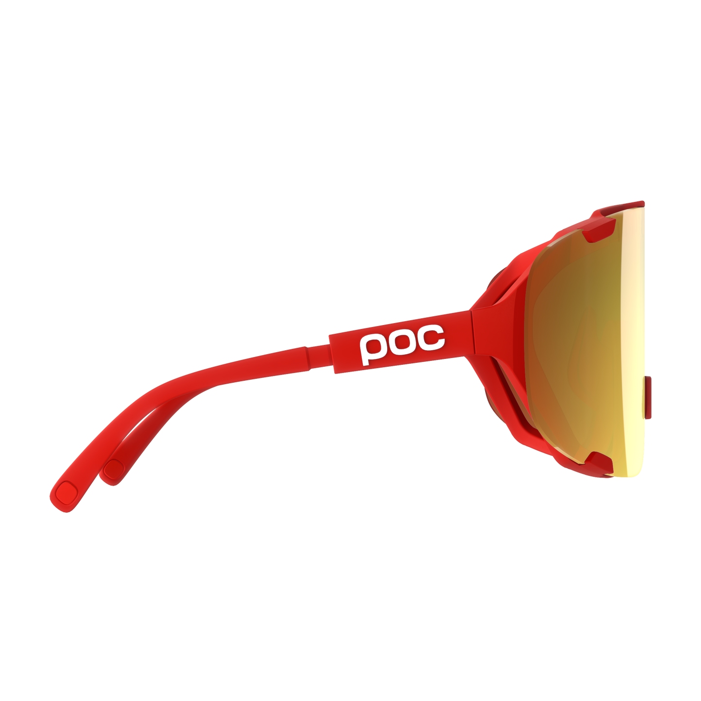 POC DEVOUR WF + Goggles Red/Clarity Road/Partly Sunny Gold
