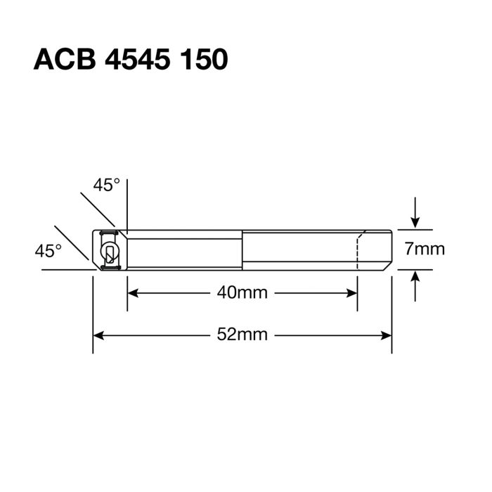Roulement de Direction ENDURO BEARINGS  150 SS - 440c Stainless - 40x52x7 mm (45x45°) ACB