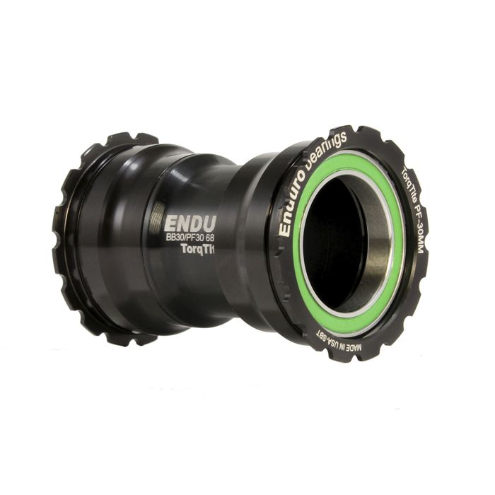 ENDURO BEARINGS TorqTite PF30 bundbeslag 30 mm aksel (smal) Rustfrit stål Sort