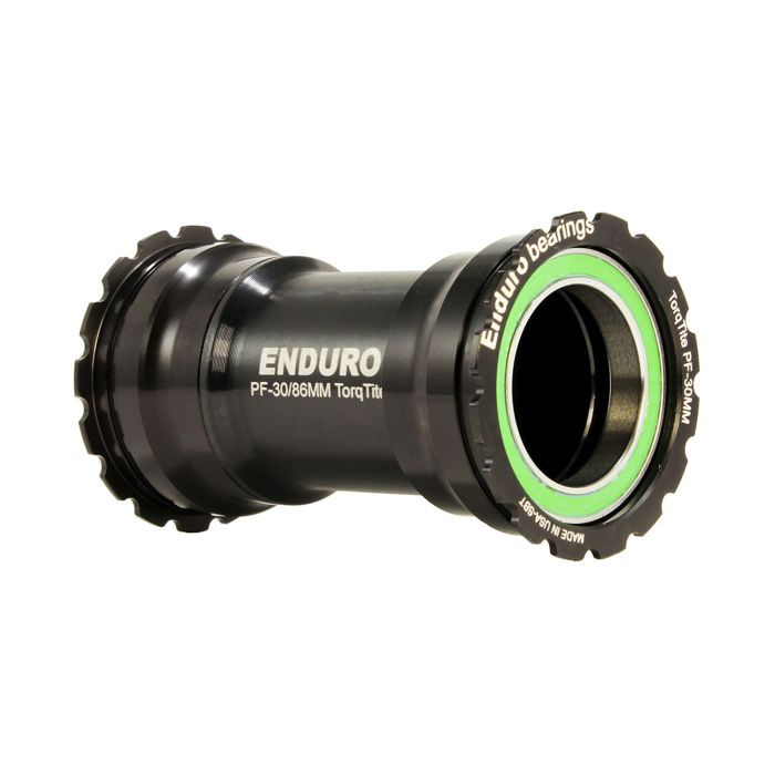 ENDURO BEARINGS TorqTite BB386 Bundbeslag 30 mm aksel Rustfrit stål Sort