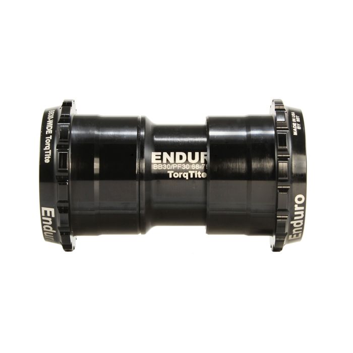 ENDURO BEARINGS TorqTite PF30 bundbeslag DUB-aksel Lejer i rustfrit stål Sort