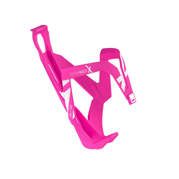 ELITE CUSTOM RACE X Fluo Pink Flaskebur Hvidt logo