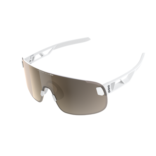Lunettes POC ELICIT + Blanc Verre Clarity Trail Partly Sunny Silver