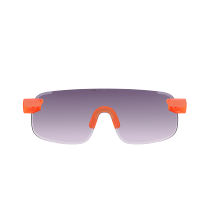 Lunettes POC ELICIT Orange Fluo Translucide Verre Clarity Road Partly Sunny Gold