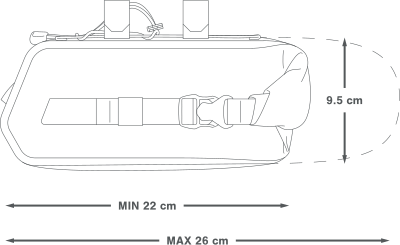 Torba na kierownicę APIDURA RACING AEROBAR PACK 2,5 L czarna